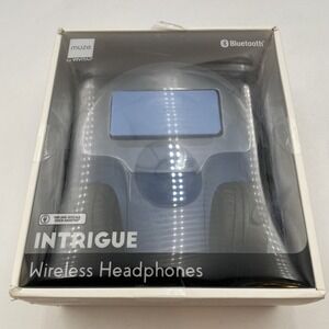 Wireless Headphones Black Muze By VIVITAR Intrigue Bluetooth Comfort Fit 5H READ